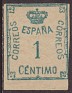 Spain 1920 Corona 1 C Verde Edifil 291. 291 usa. Subida por susofe
